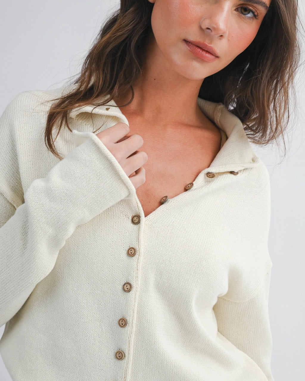Coastline Button Front Cardigan