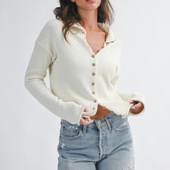 Coastline Button Front Cardigan