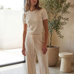 Wellness Knit Tee | Ivory