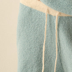 Stay Awhile Knit Drawstring Shorts | Sky Blue