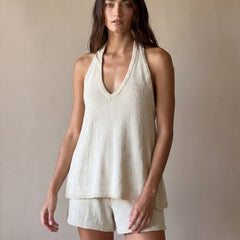 Saltwater Knit Shorts | Cream