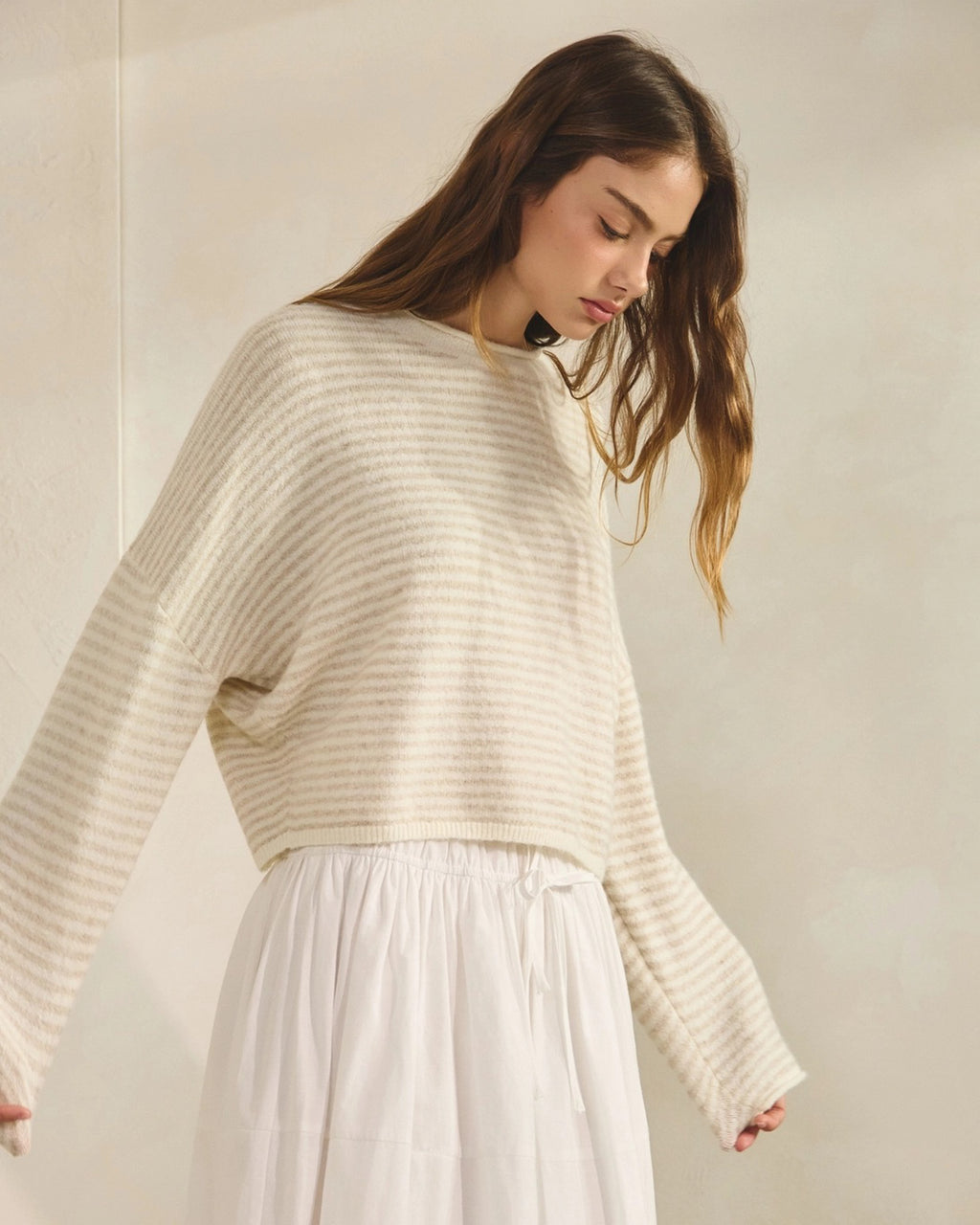 Soft Focus Striped Sweater