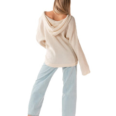 Coastline Cotton Hoodie | Cream