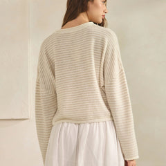 Soft Focus Striped Sweater