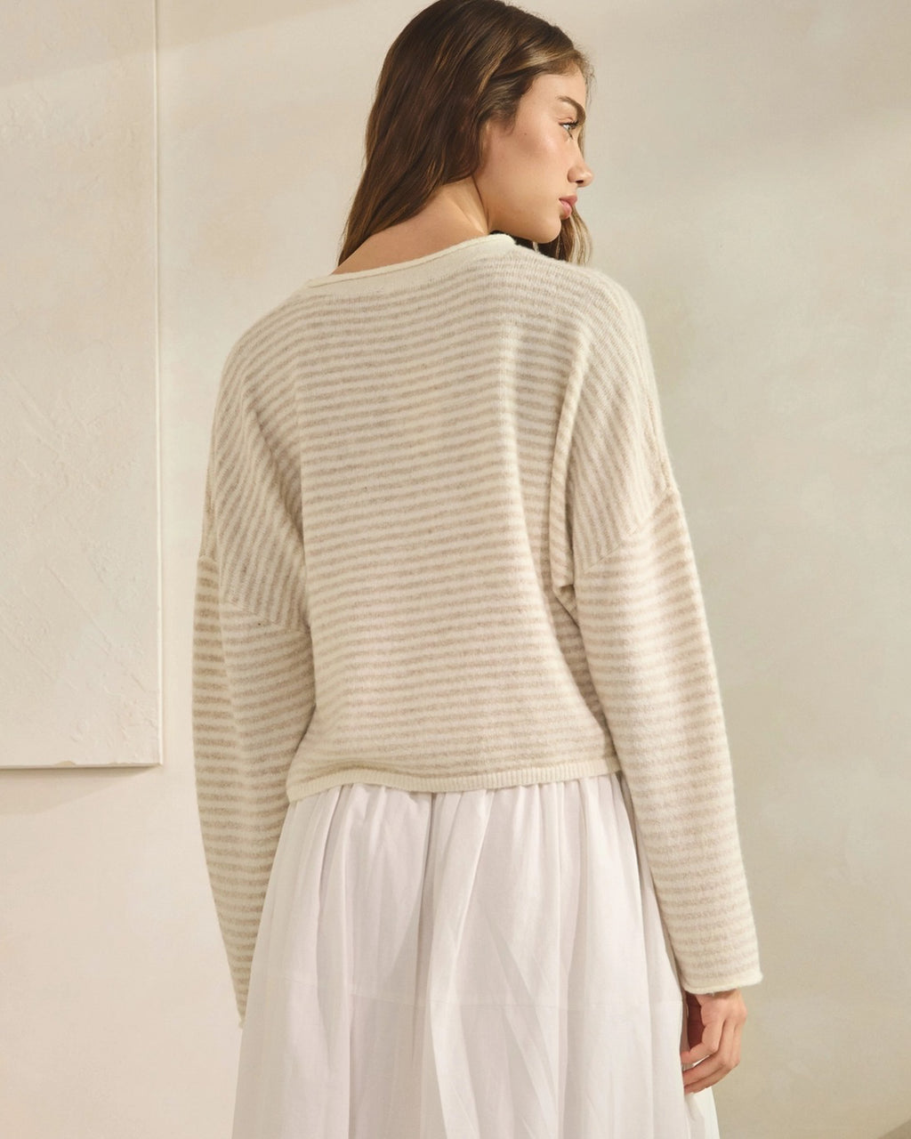 Soft Focus Striped Sweater