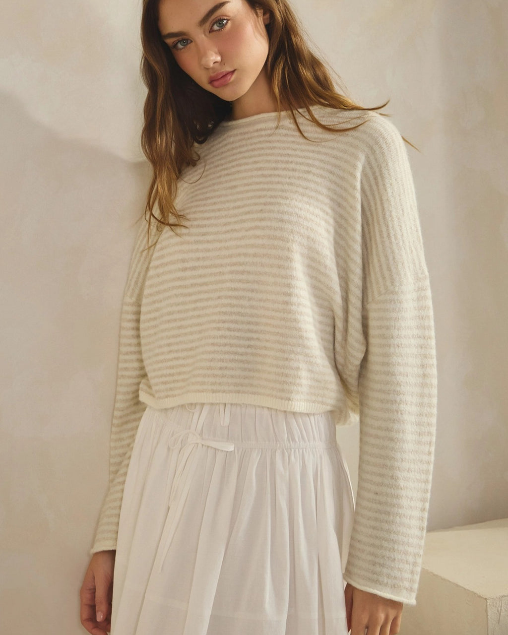 Soft Focus Striped Sweater