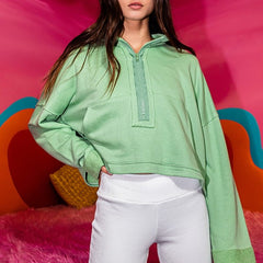 Always Comfy Cropped Quarter Zip