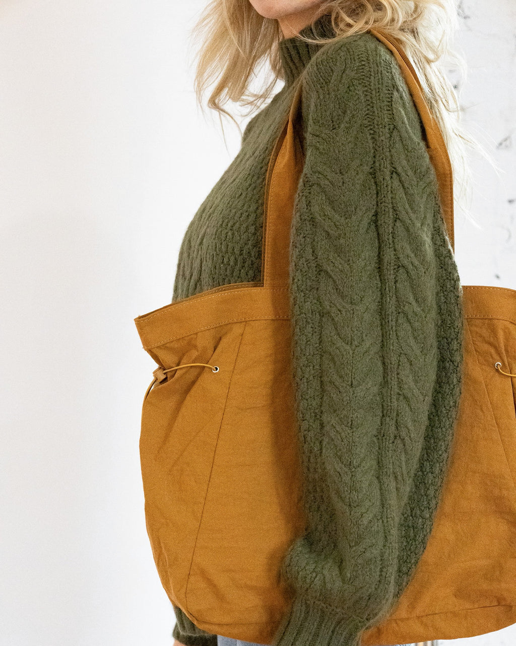 Cabled Comfort High Neck Sweater