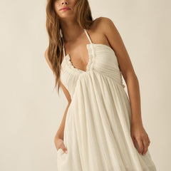 Golden Hour Halter Dress