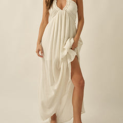 Golden Hour Halter Dress
