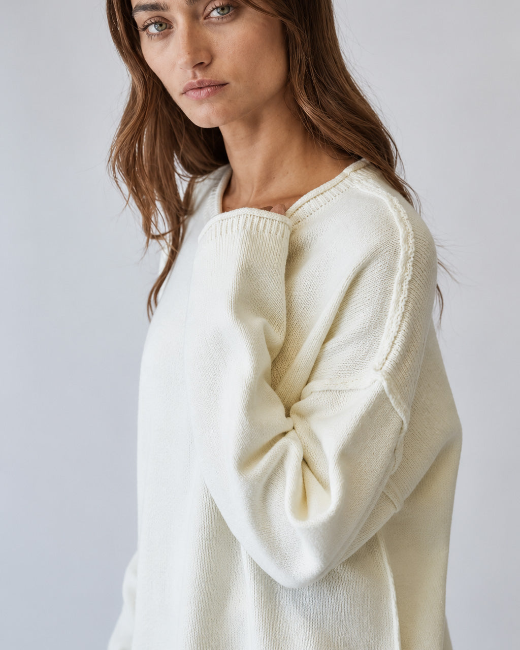 Stay Awhile Oversized Sweater | Ivory