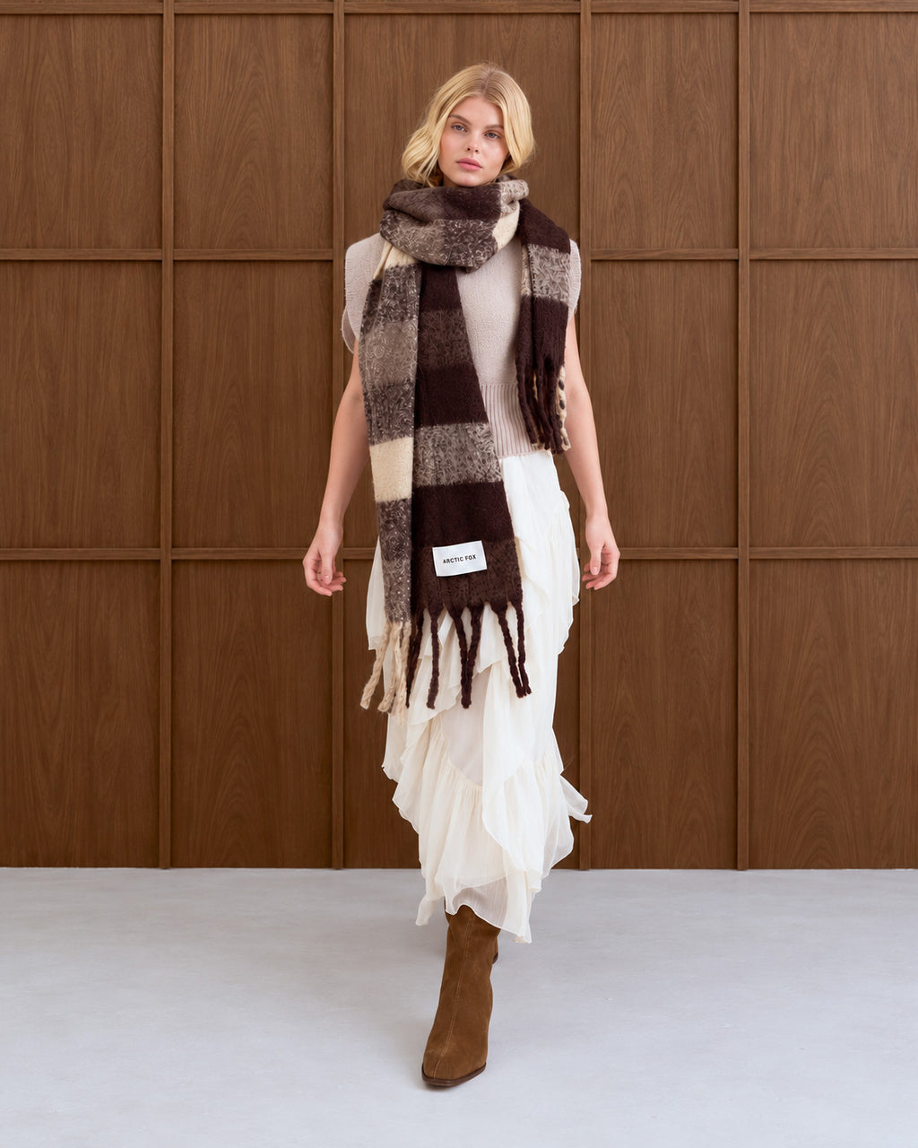 Reykjavik Check Scarf