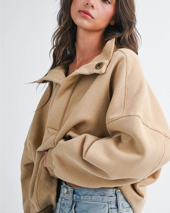 The Usual Oversized Pullover | Tan