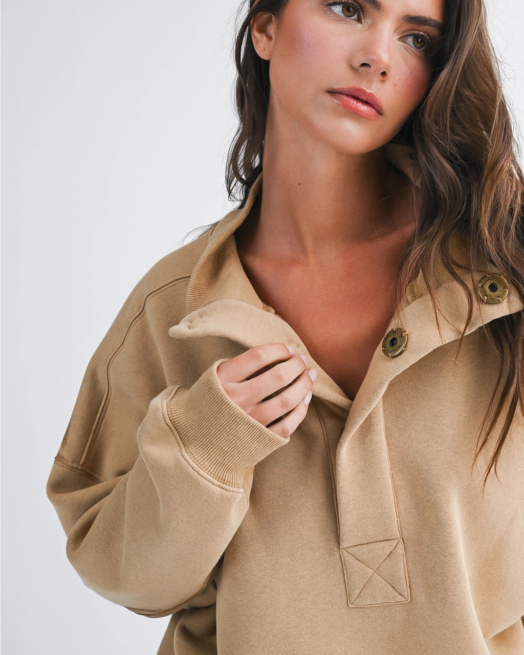 The Usual Oversized Pullover | Tan