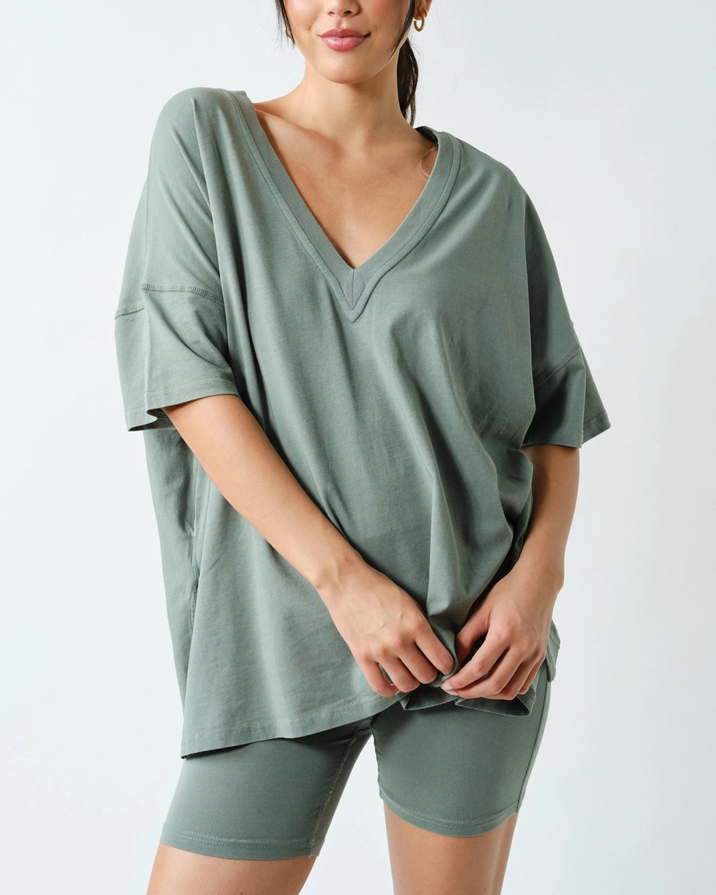 Slow Mornings Short Set | Sage Green