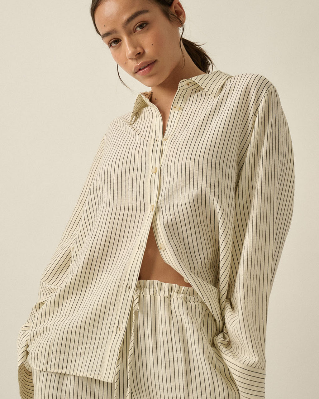Salt Air Striped Button Down