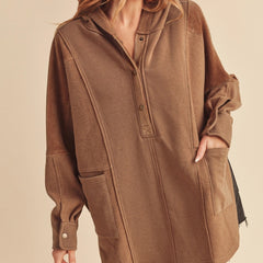 Day Off Oversized Hoodie | Chocolate