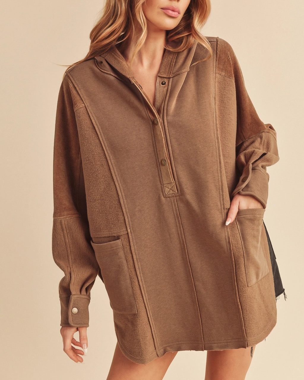 Day Off Oversized Hoodie | Chocolate