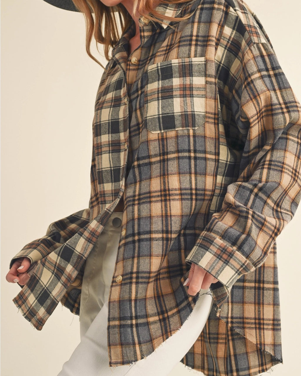 Backroads Oversized Flannel Shirt