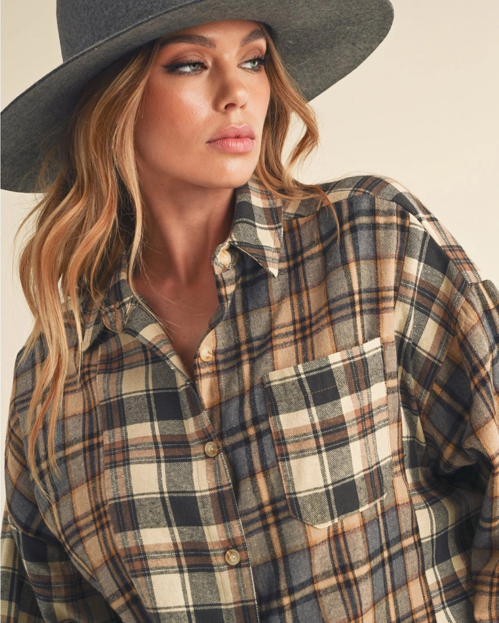 Backroads Oversized Flannel Shirt