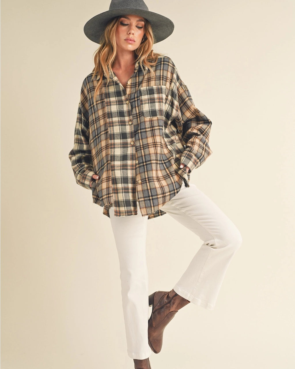Backroads Oversized Flannel Shirt