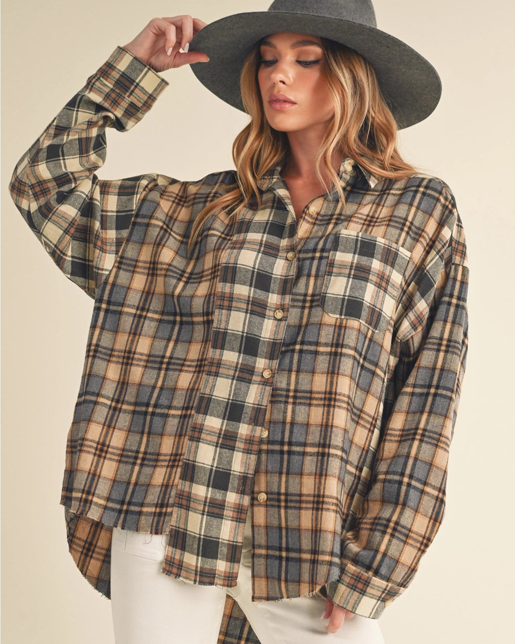 Backroads Oversized Flannel Shirt