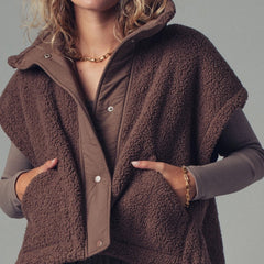 Out & About Oversized Sherpa Vest