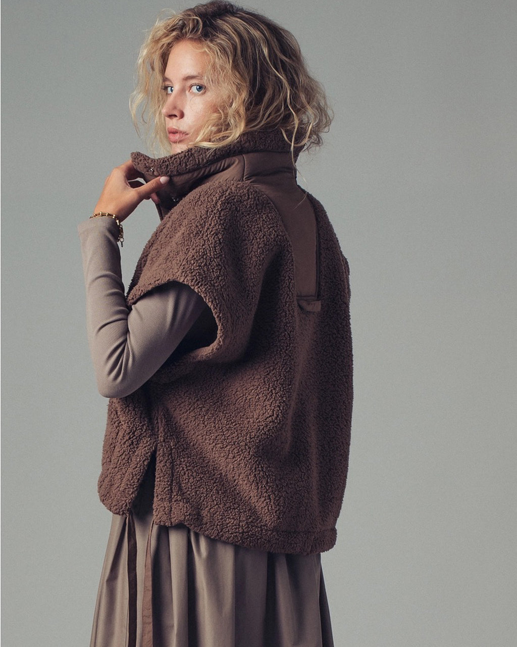 Out & About Oversized Sherpa Vest