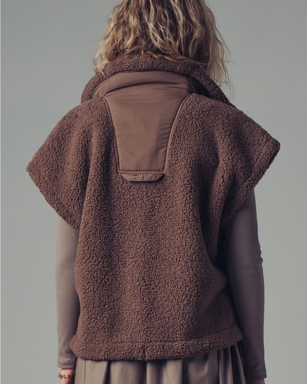 Out & About Oversized Sherpa Vest