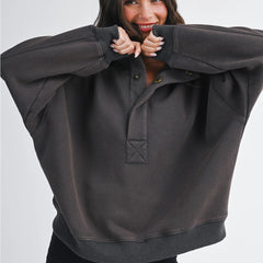 The Usual Oversized Pullover | Charcoal