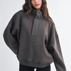 The Usual Oversized Pullover | Charcoal