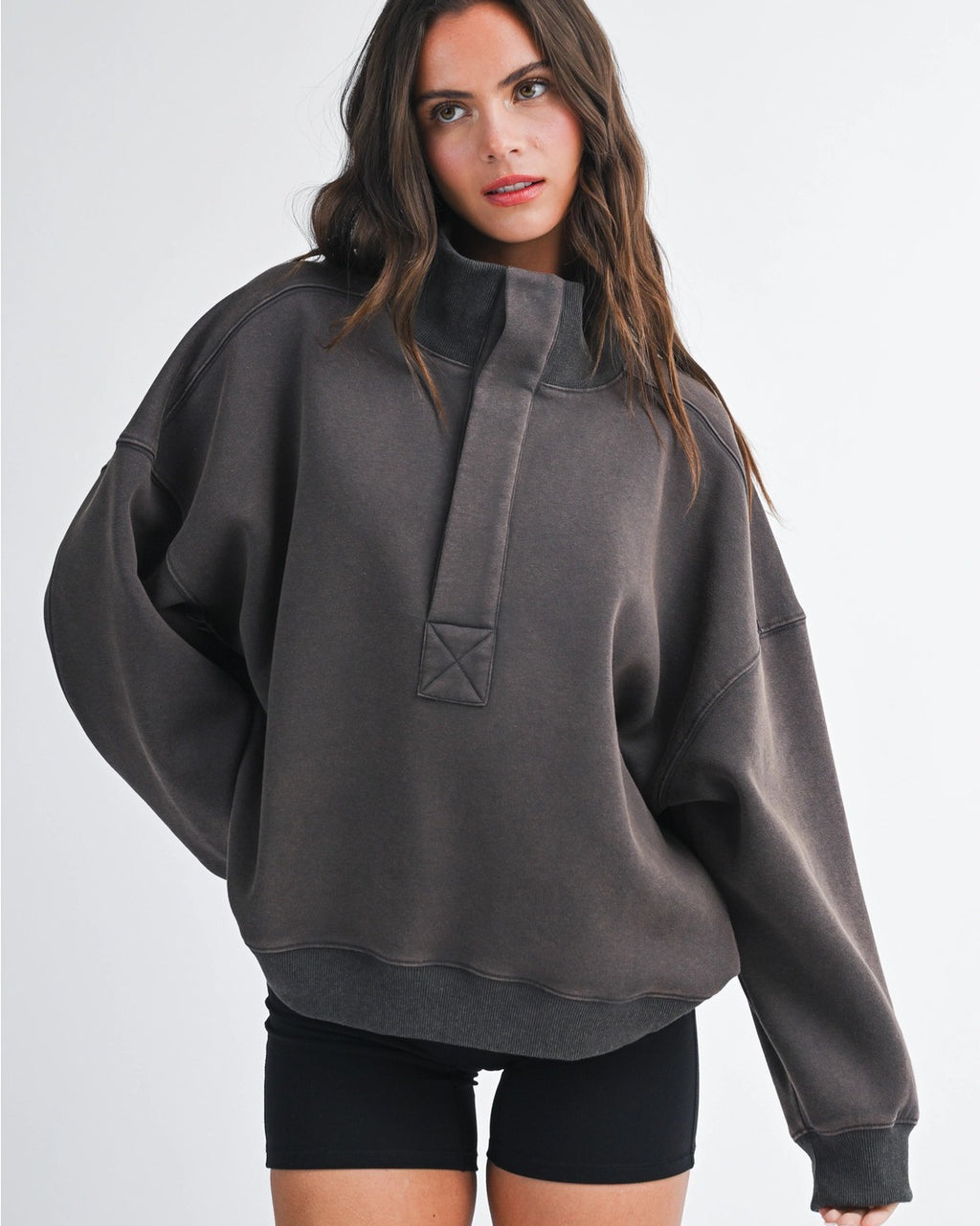 The Usual Oversized Pullover | Charcoal