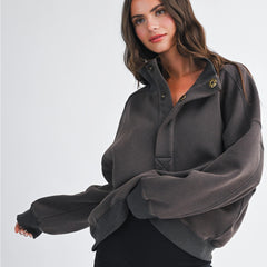 The Usual Oversized Pullover | Charcoal