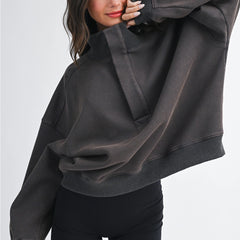 The Usual Oversized Pullover | Charcoal