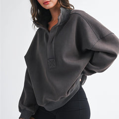 The Usual Oversized Pullover | Charcoal