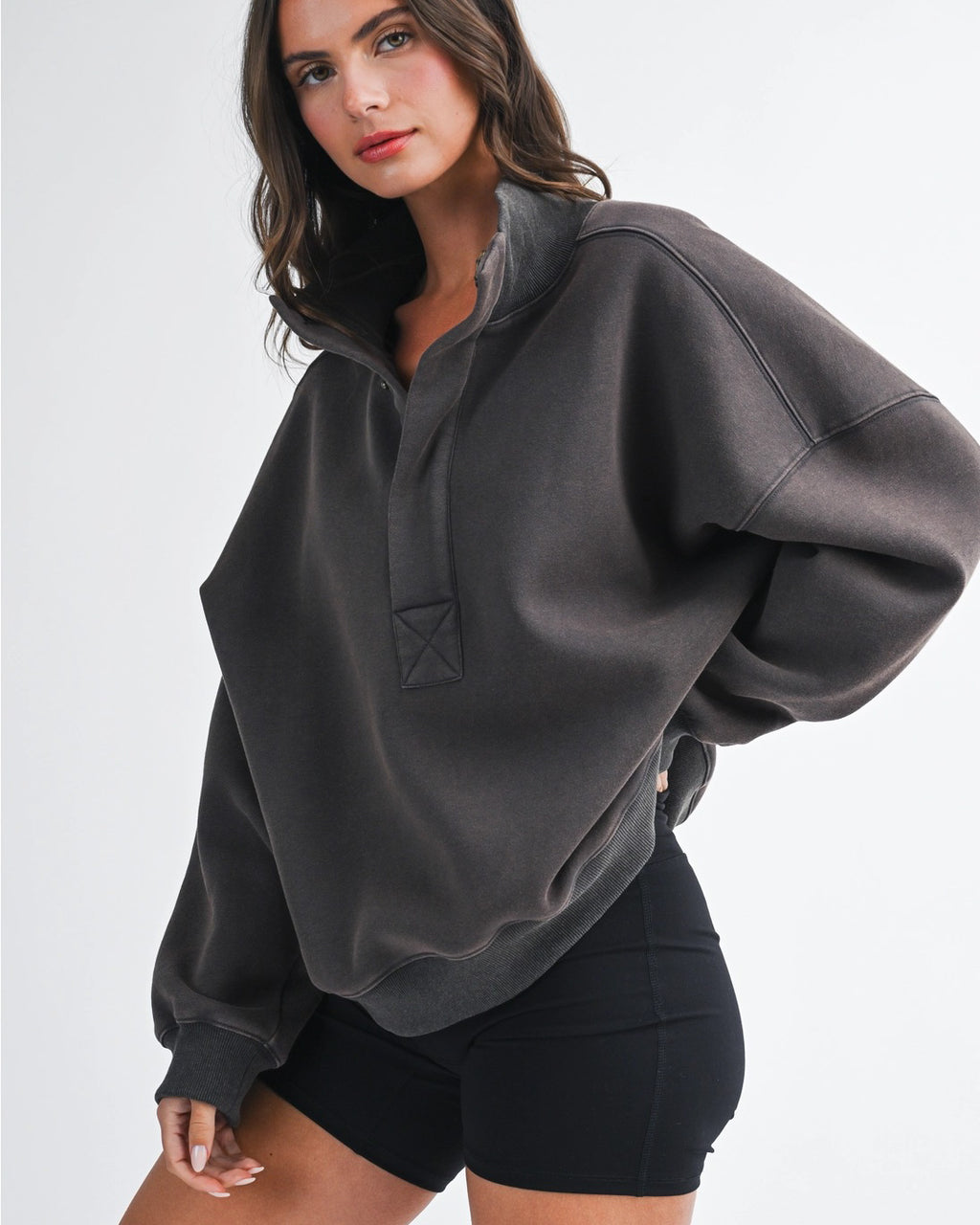 The Usual Oversized Pullover | Charcoal