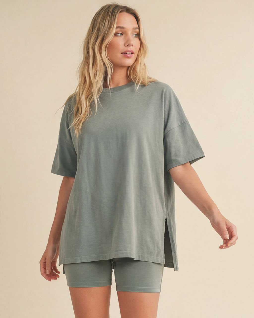 Slow Mornings Short Set | Sage Green