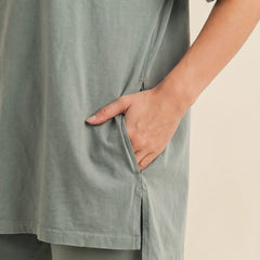 Slow Mornings Short Set | Sage Green