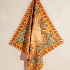 tropical print lightweight summer scarf