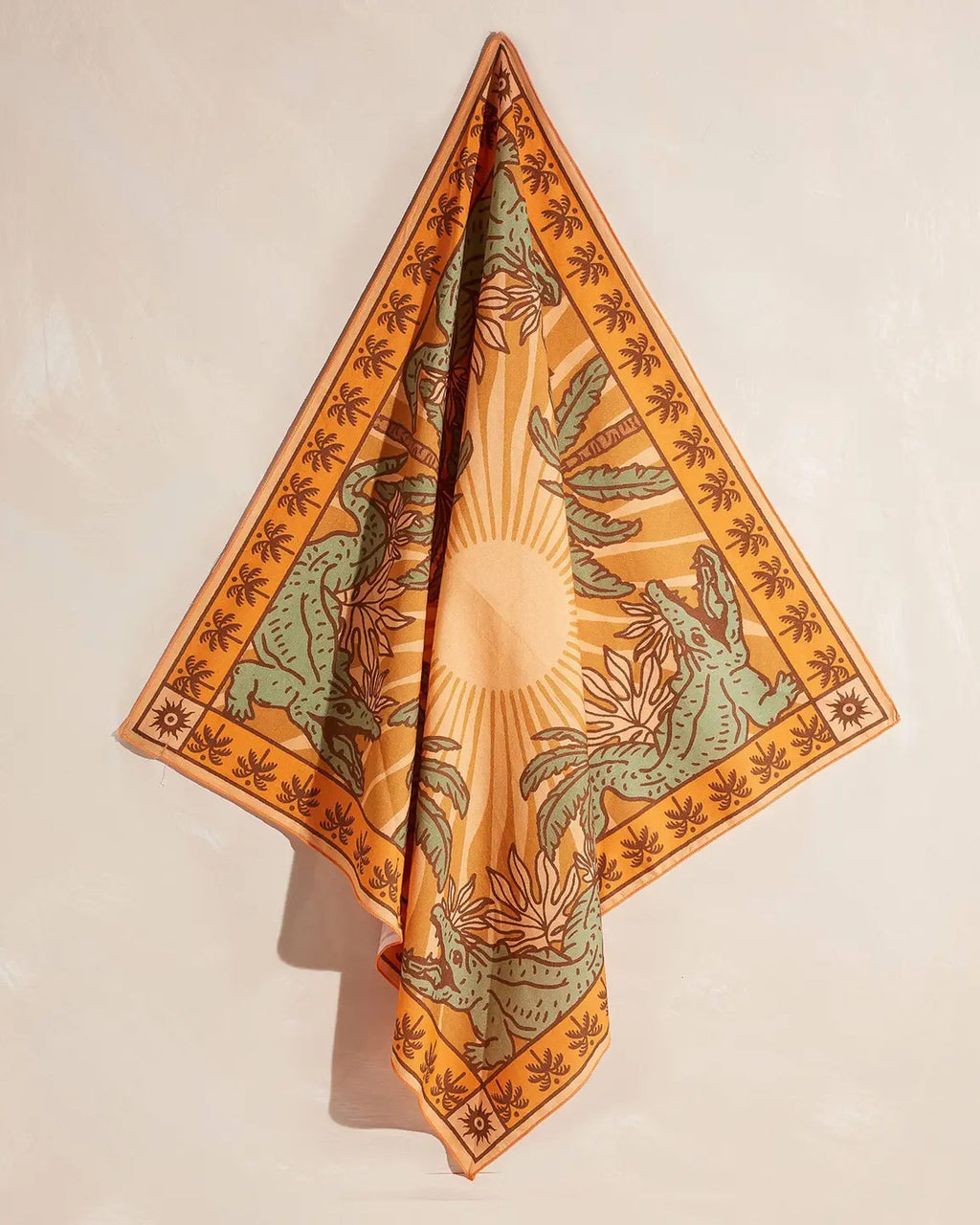 tropical print lightweight summer scarf