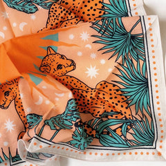 tropical print lightweight summer scarf