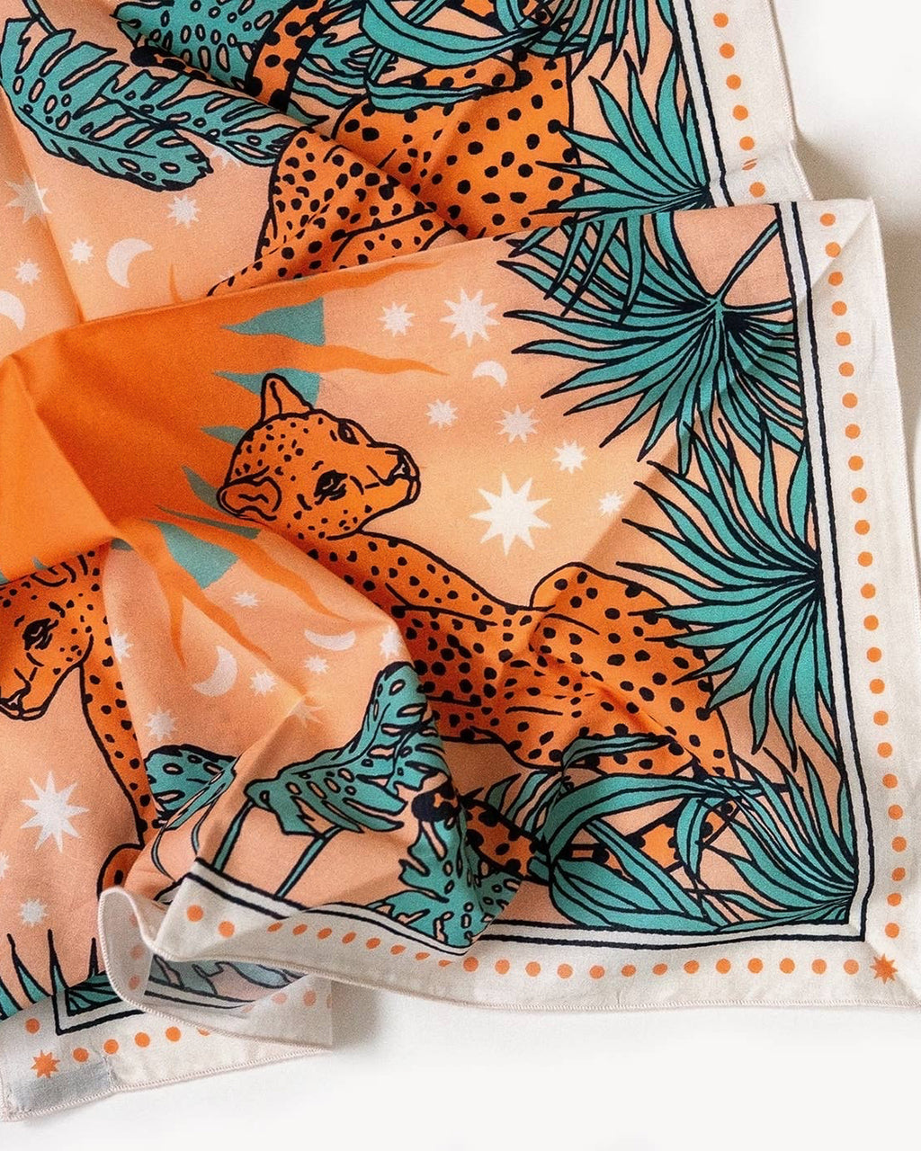 tropical print lightweight summer scarf