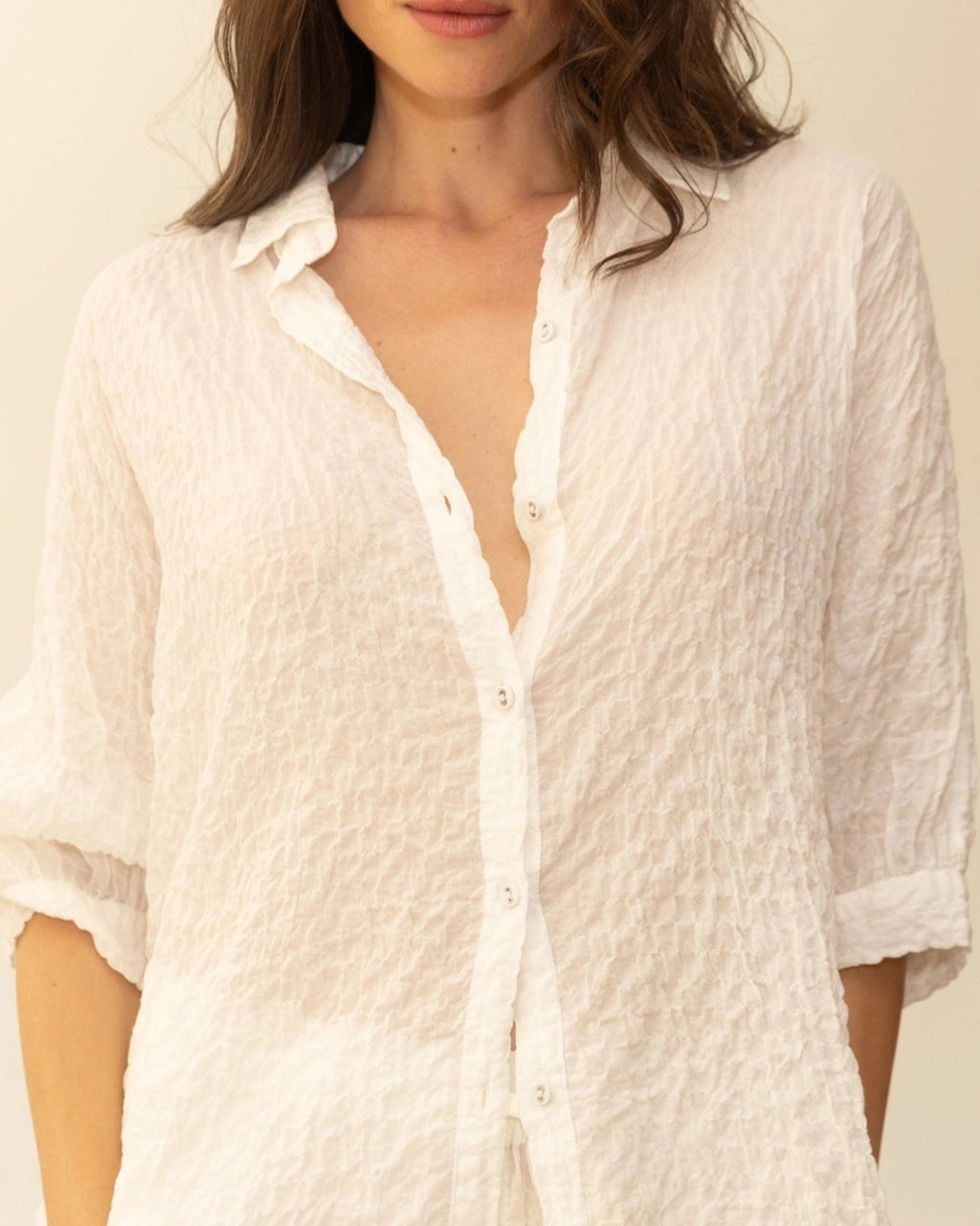 St. Tropez Button Down | White