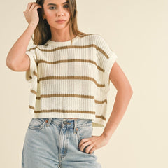 Soft Stripes Knit Top