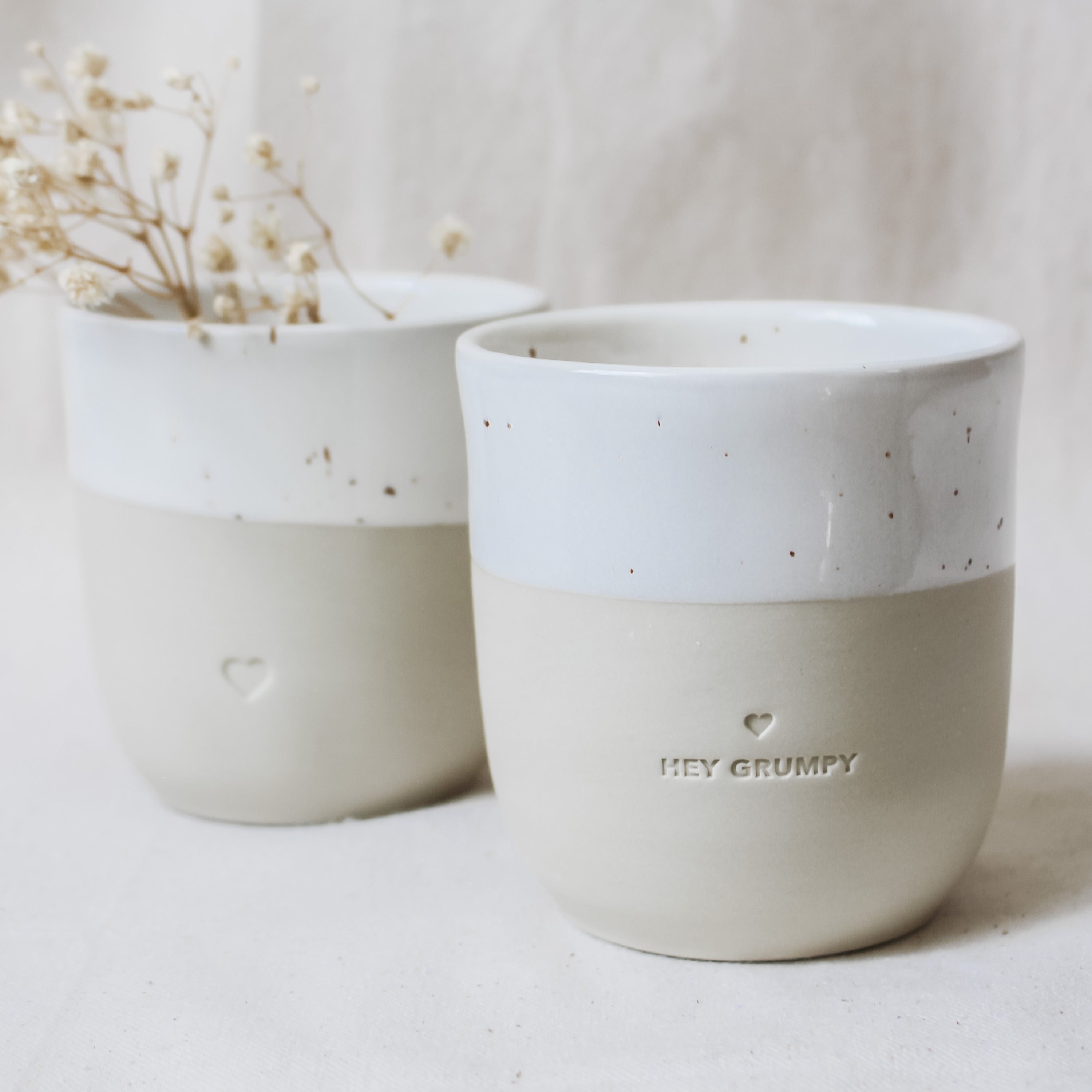 "Hey Grumpy" Stoneware Mug