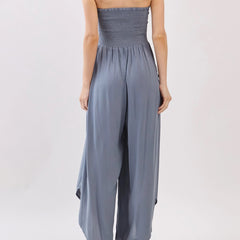 Soleil Strapless Jumpsuit | Slate