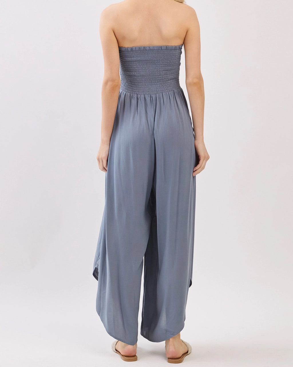 Soleil Strapless Jumpsuit | Slate