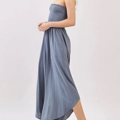 Soleil Strapless Jumpsuit | Slate