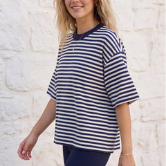 Lived-In Striped Short Sleeve Tee