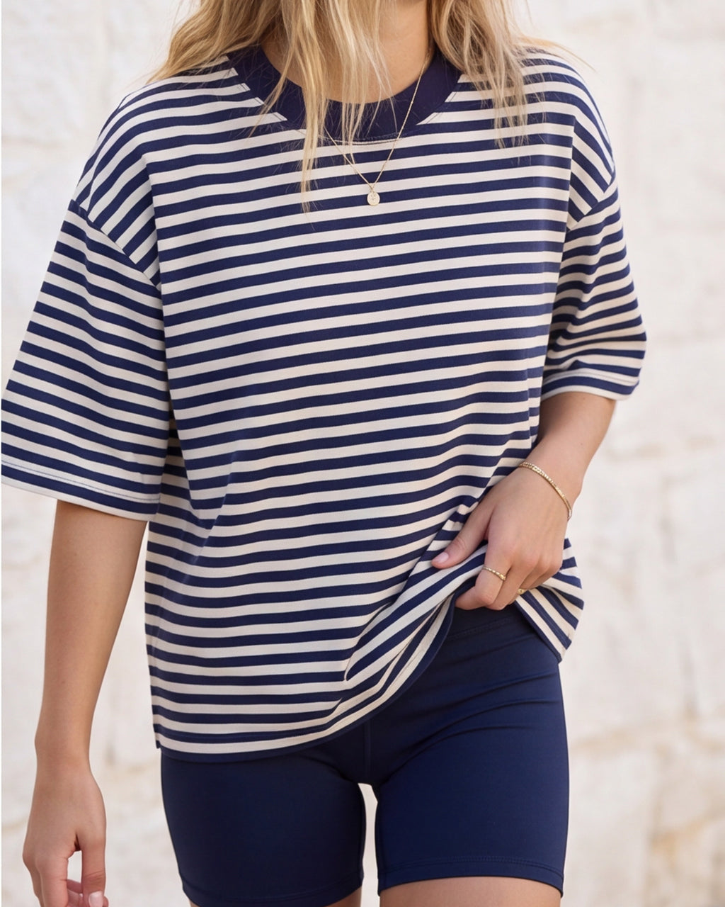 Lived-In Striped Short Sleeve Tee